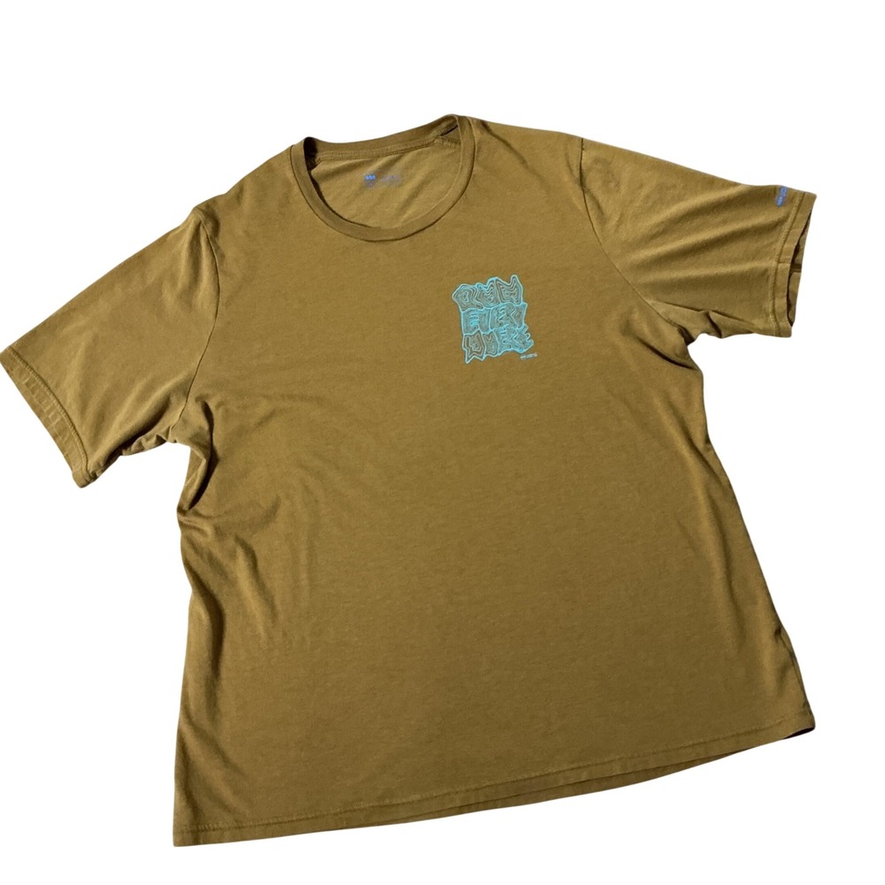 Janji Runterra Bio Graphic Running Tee Mens Large Brown Run Everywhere Athletic